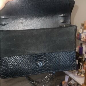 Elegant Black Genuine leather Women's Bag-made in Italy